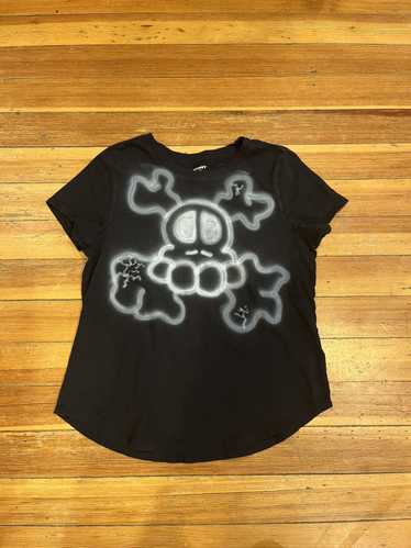 1 Of 1 × Custom × Streetwear Skull airbrush tee