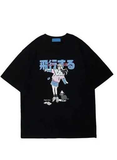 Japanese Brand × Streetwear Cartoon Girl Cat Japan