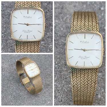 Lucien Piccard Vtg Lucien Piccard Gold Tone Watch