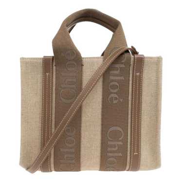 Chloé Woody linen handbag