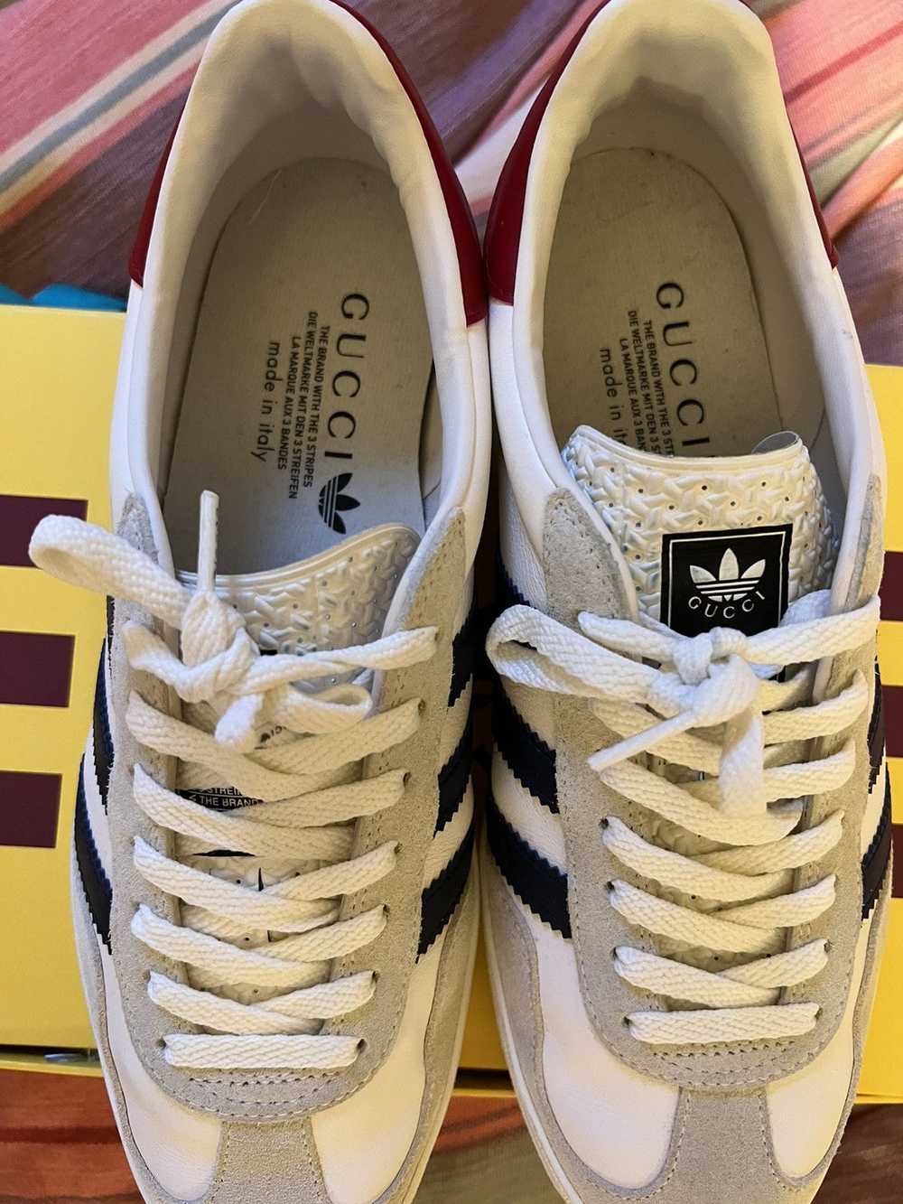 Adidas × Gucci Adidas x Gucci Gazelle White - 9.5 - image 10