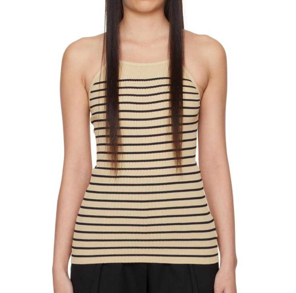 LOW CLASSIC LOW CLASSIC : Beige Striped Adjustabl… - image 1