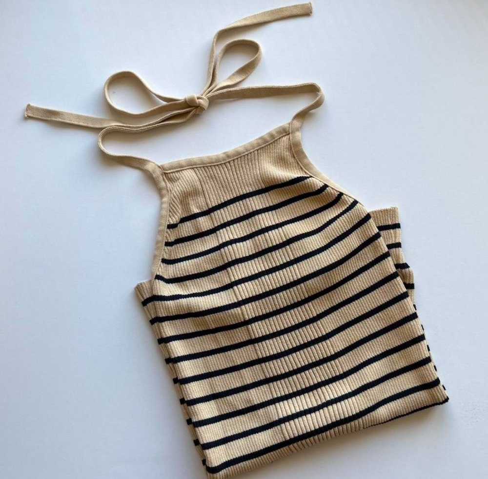 LOW CLASSIC LOW CLASSIC : Beige Striped Adjustabl… - image 4