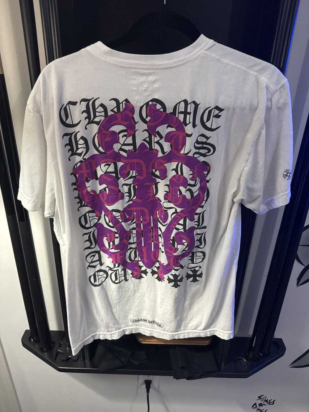 Chrome Hearts Chrome Hearts T Shirt With Purple D… - image 1