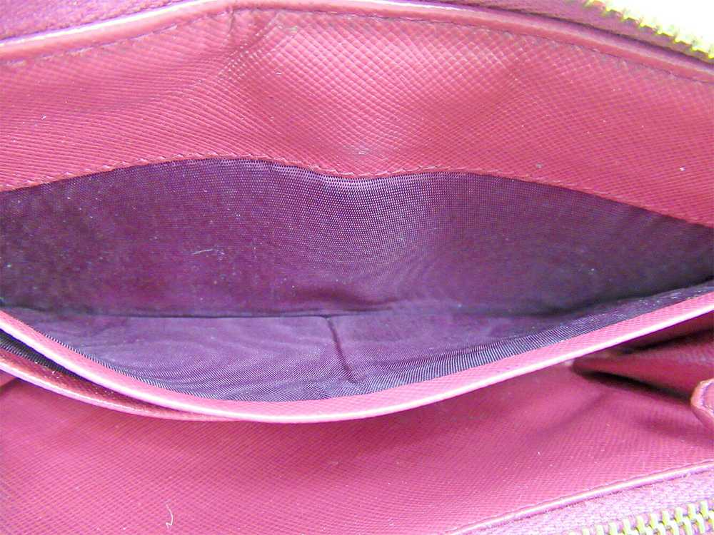 Prada Long Wallet Round Zipper Pink Leather PRADA… - image 7