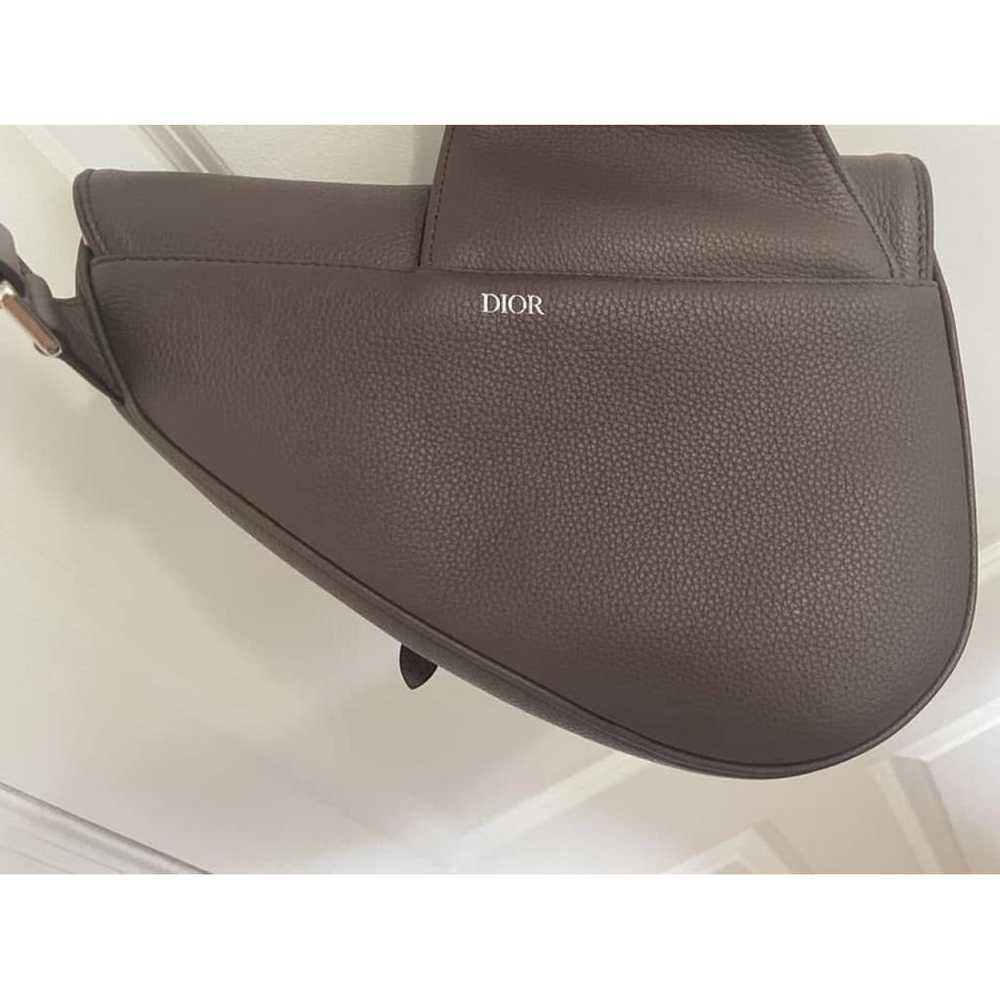 Dior Homme Saddle leather bag - image 10