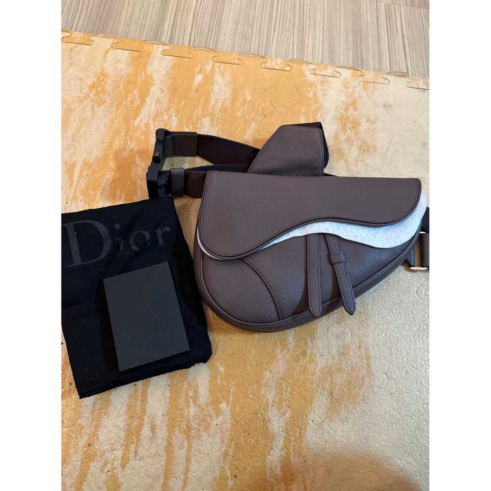 Dior Homme Saddle leather bag - image 6