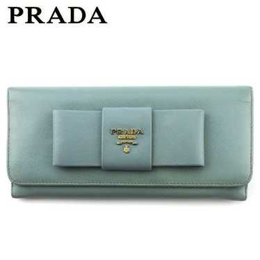 Prada Long Wallet with Zipper Wallet Women s Ribb… - image 1