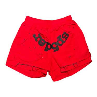 Spider Worldwide OG Web V2 Double Layer Shorts Red - image 1