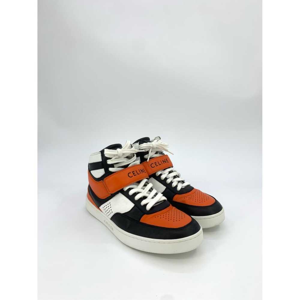 Celine "z" Trainer Ct-01 leather high trainers - image 6