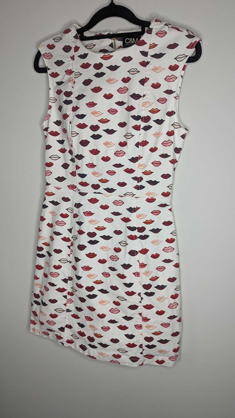 Camilla & Marc C&M Cherry Lips Print Mini Dress - image 7