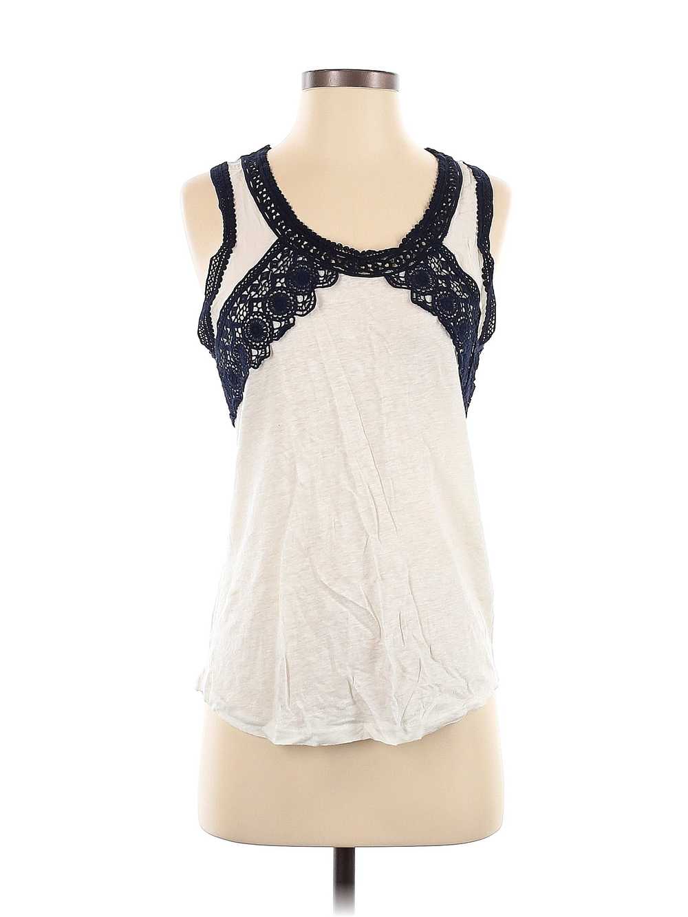 J.Crew Women Silver Sleeveless Top S - image 1