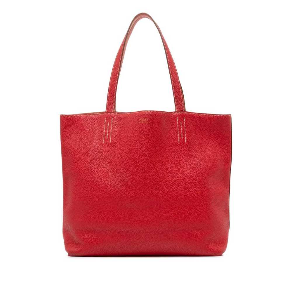 Hermès Double sens leather tote - image 1