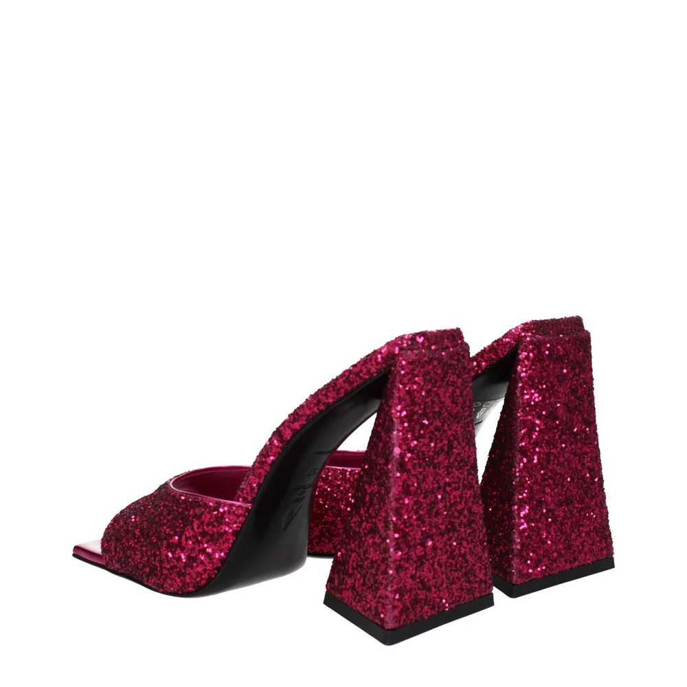 The Attico ob1o1e1224 Glitter Sandals in Fuchsia - image 4