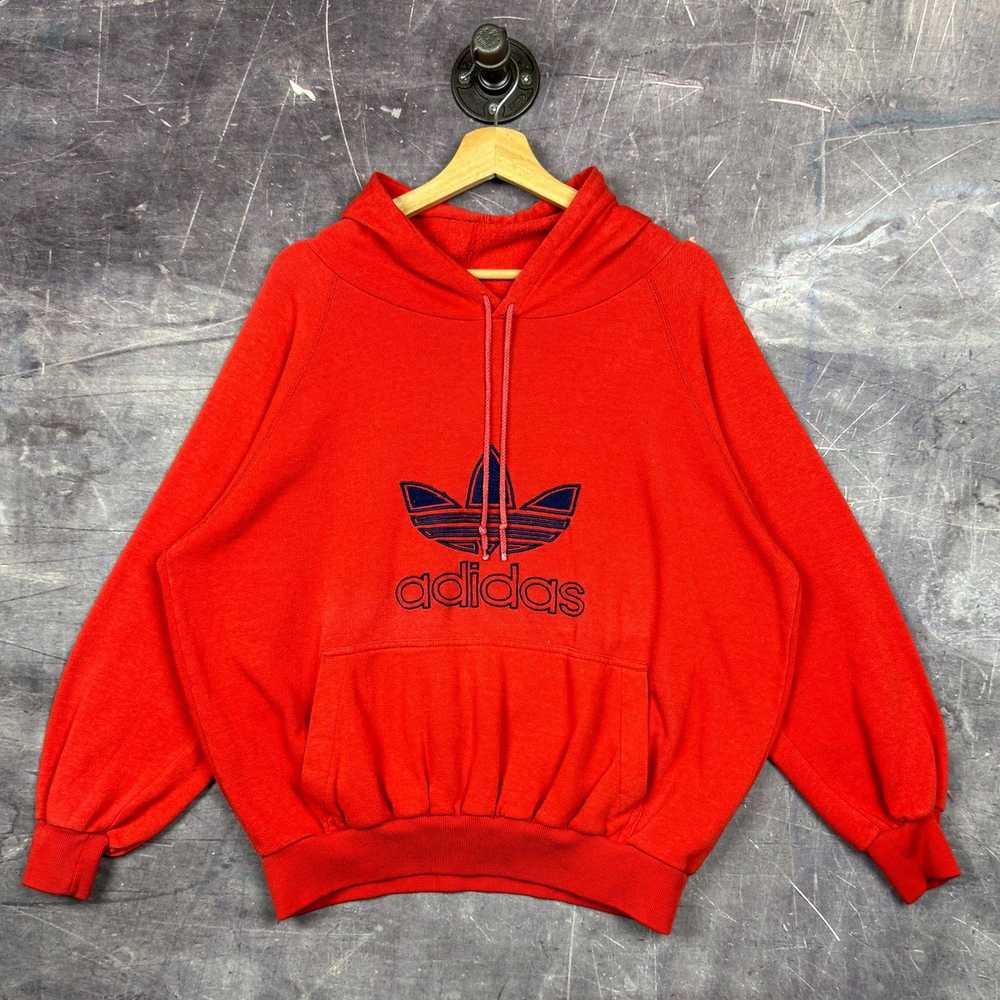 Adidas × Streetwear × Vintage 80s Red Adidas Tref… - image 1