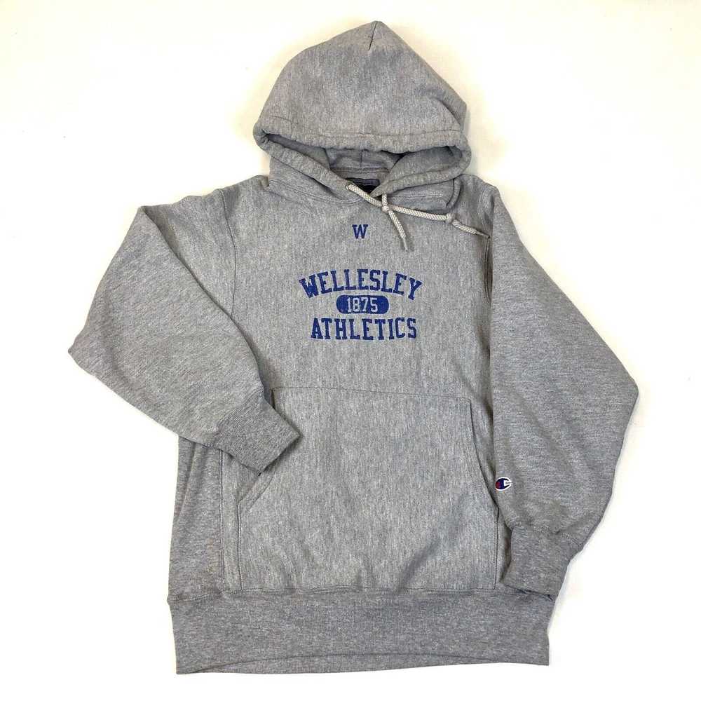 Champion Vintage Wellesley College Athletics Grey… - image 1