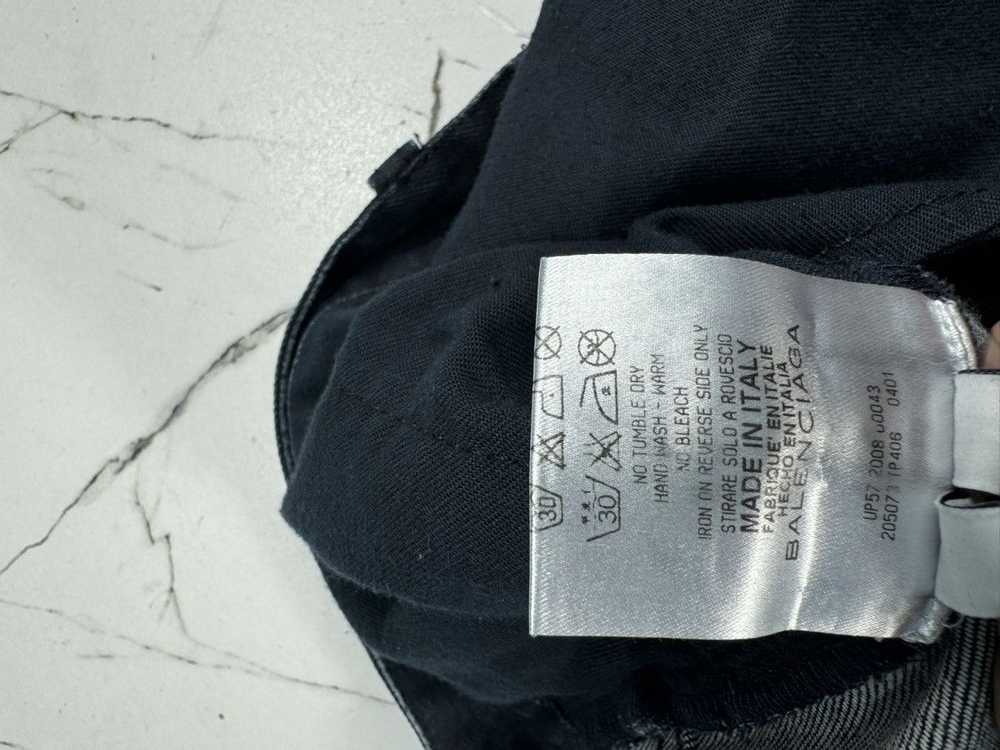 Balenciaga Balenciaga waxed black denim FW08 - image 8