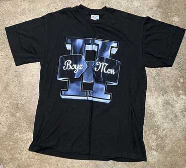 USA製 90s Boyz Ⅱ Men Print S/S Tee 黒 XL ボーイズトゥメン