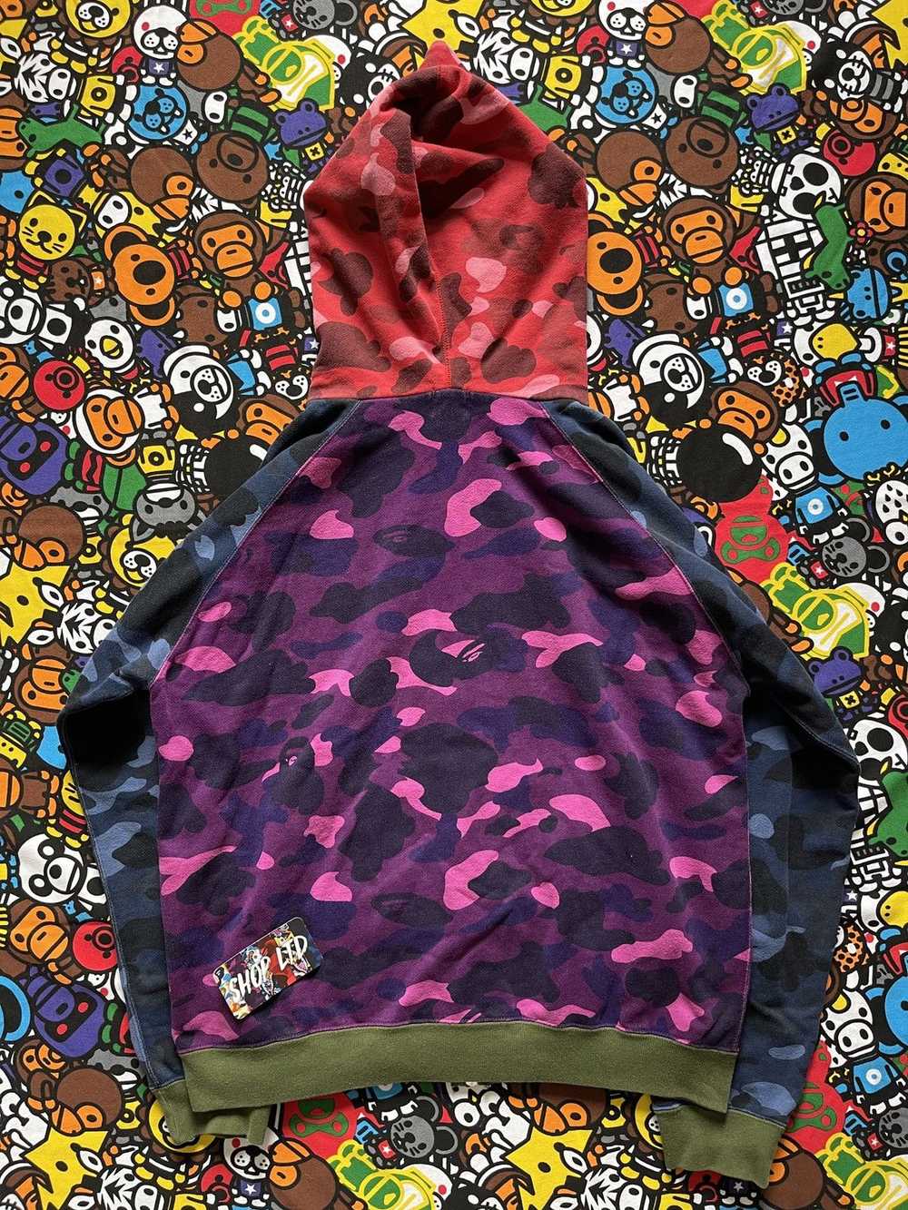 Bape A Bathing Ape 2006 Crazy Camo Full Zip Up Ho… - image 9