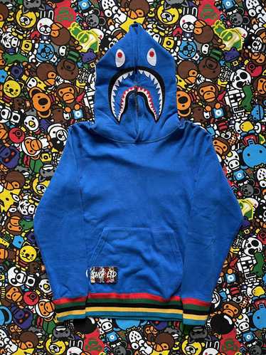 Bape blue shark best sale