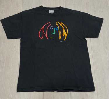 John Lennon Tシャツ 黒 カラフルロゴ ビンテージ Vtg 90s john lennon - Gem