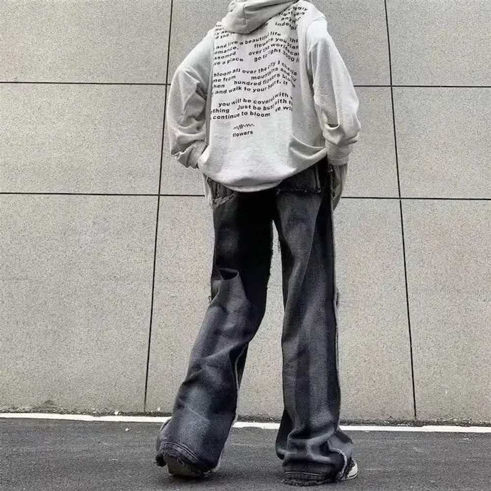 Japanese Brand × Jean × Streetwear Baggy Embroide… - image 3