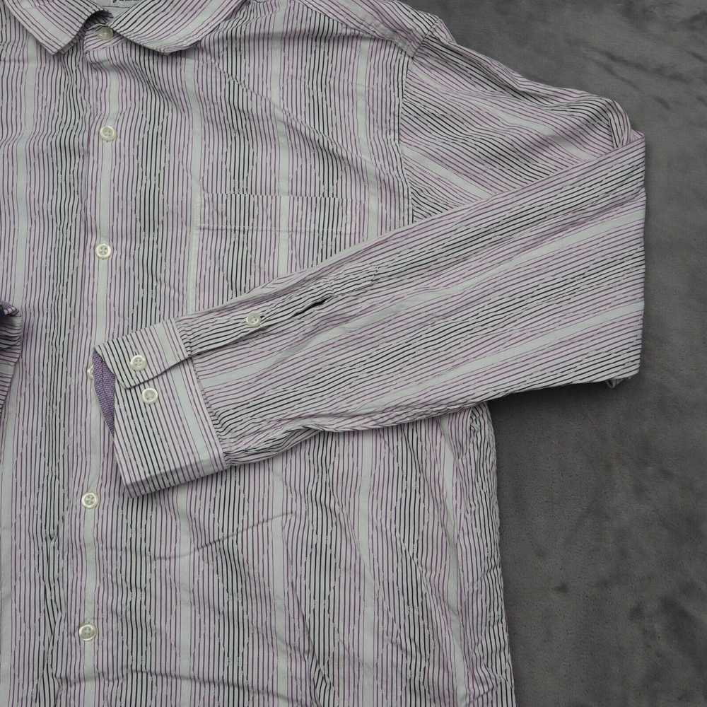 Tommy Bahama Shirt Mens XL Purple Striped Flip Cu… - image 12