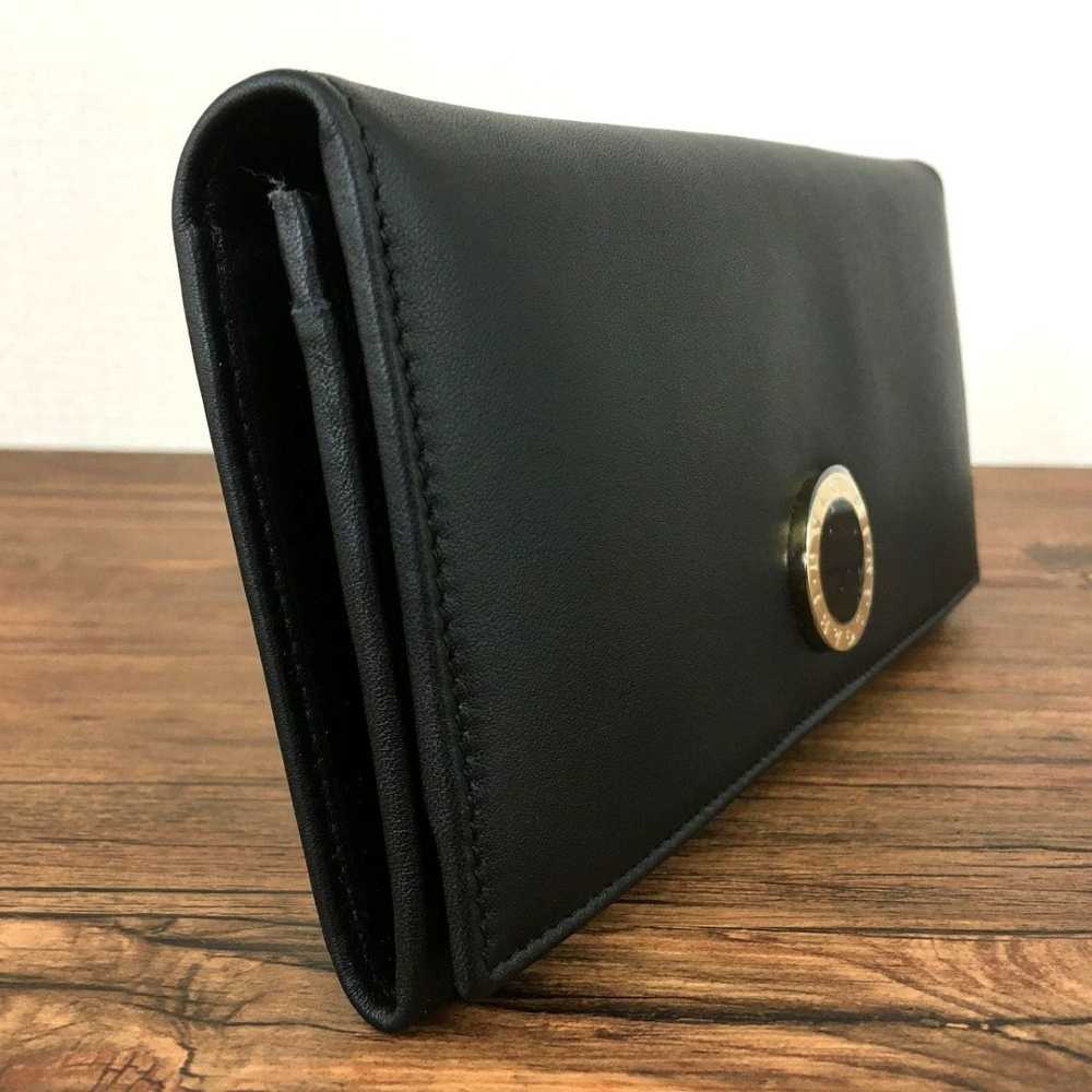 Extreme Beauty BVLGARI Long Wallet Black Leather … - image 3