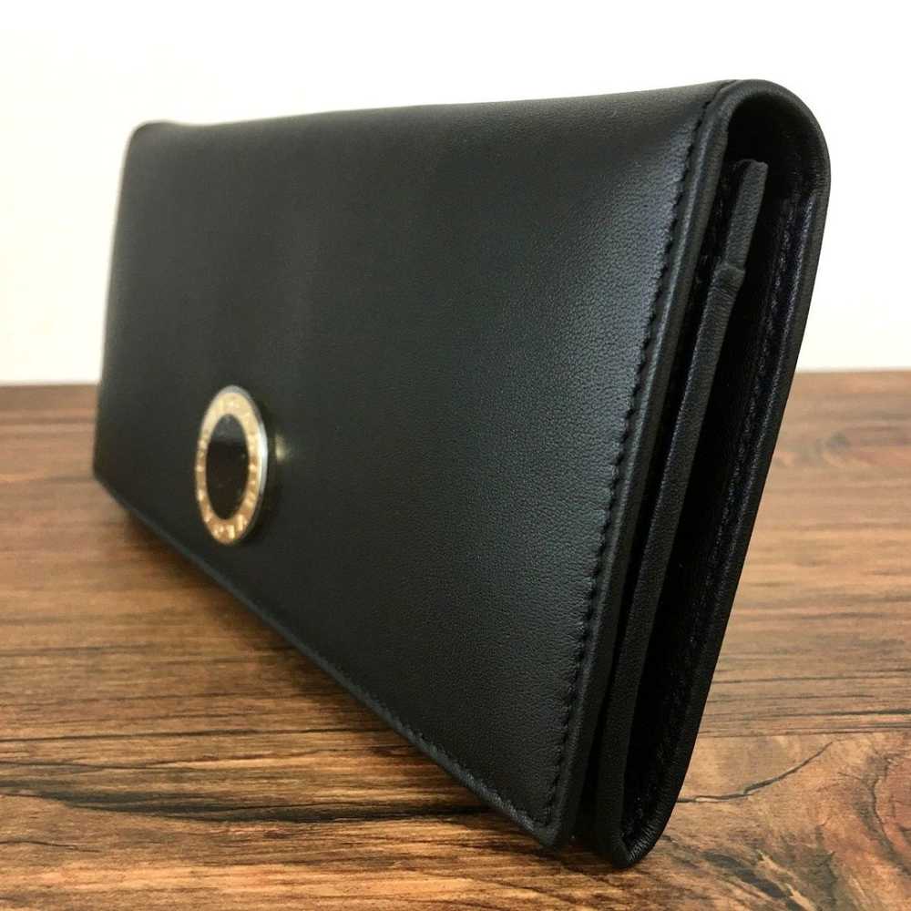 Extreme Beauty BVLGARI Long Wallet Black Leather … - image 4