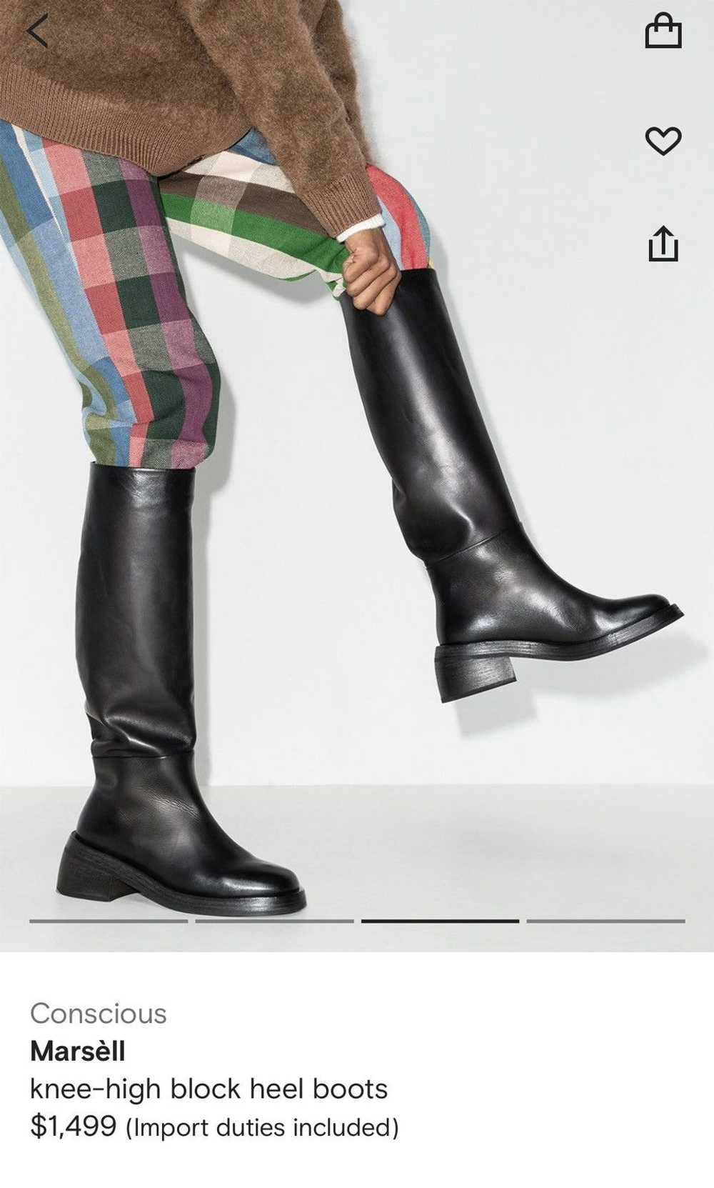 Marsell marsell knee-high block heel boots - image 2