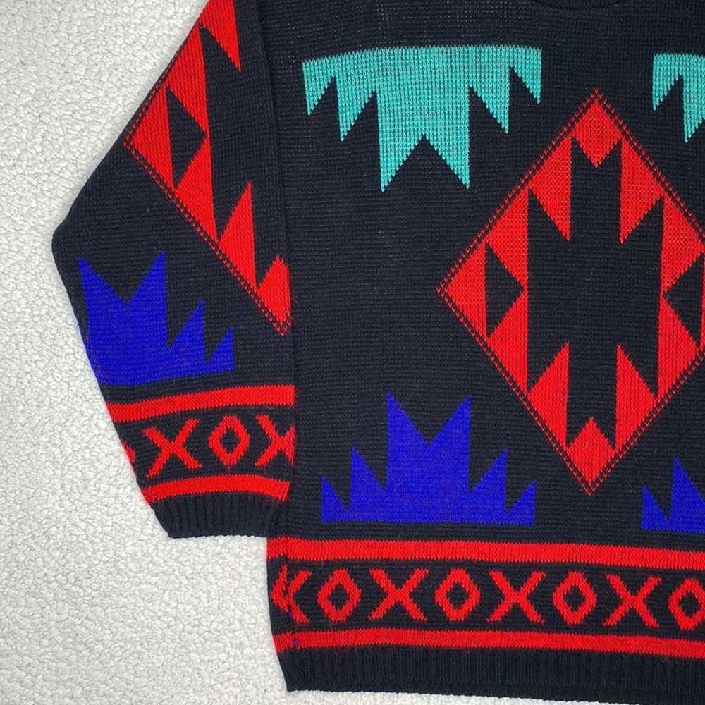 Vintage Vintage Spring Season Geometric Sweater r… - image 5