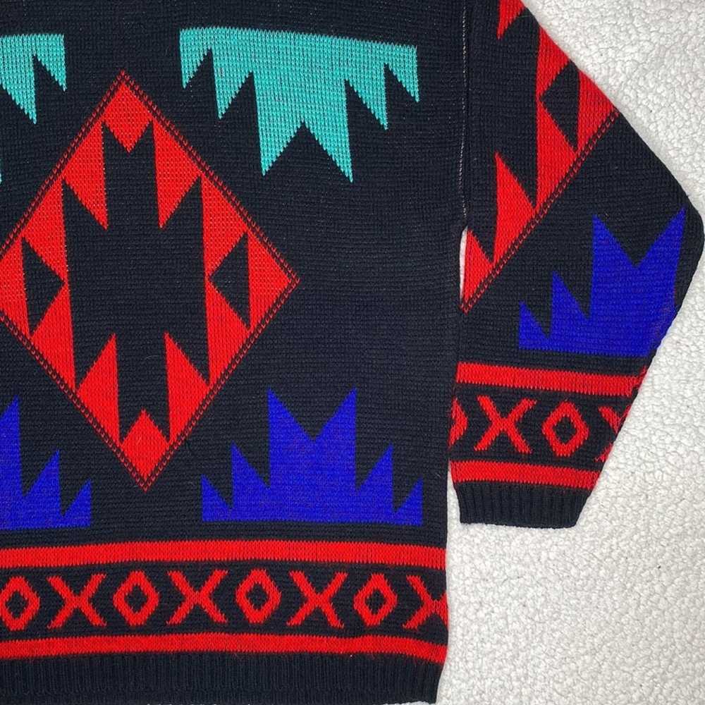 Vintage Vintage Spring Season Geometric Sweater r… - image 6