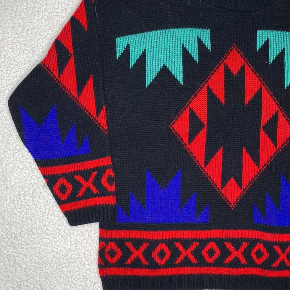 Vintage Vintage Spring Season Geometric Sweater r… - image 7