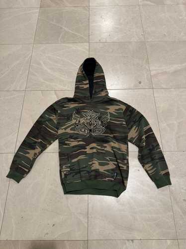 Streetwear × Vintage rare vintage tribal camo hood