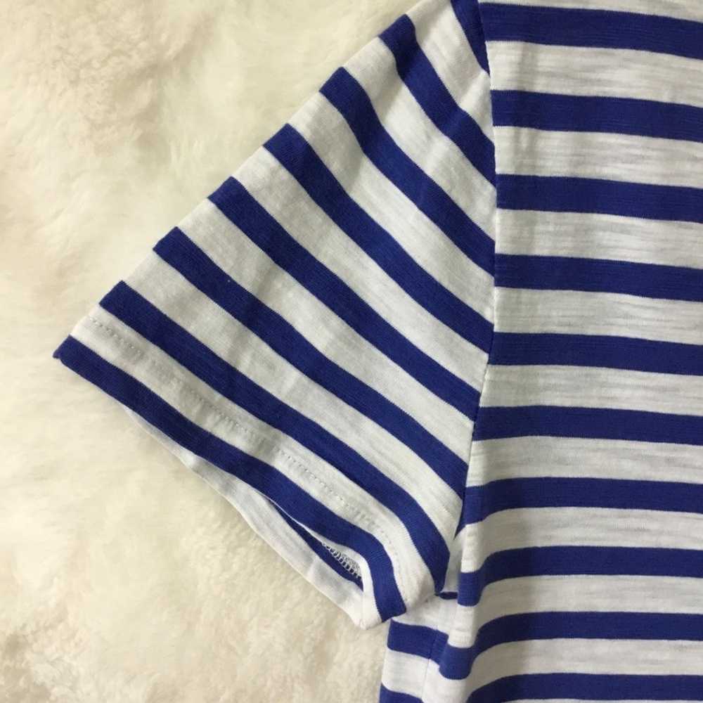 J.Crew J.Crew Blue Stripe Short Sleeve T-shirt - image 4