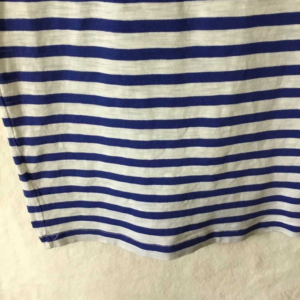 J.Crew J.Crew Blue Stripe Short Sleeve T-shirt - image 8