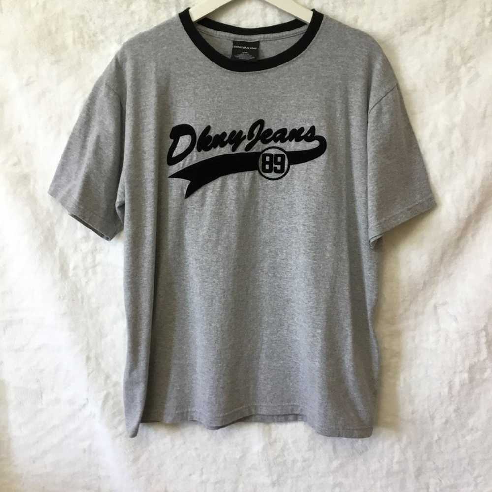 DKNY DKNY Men Gray with Logo T-Shirt - image 2