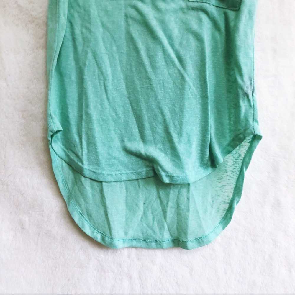 Other Edge Teal Sleeveless High Low Tank Top with… - image 4