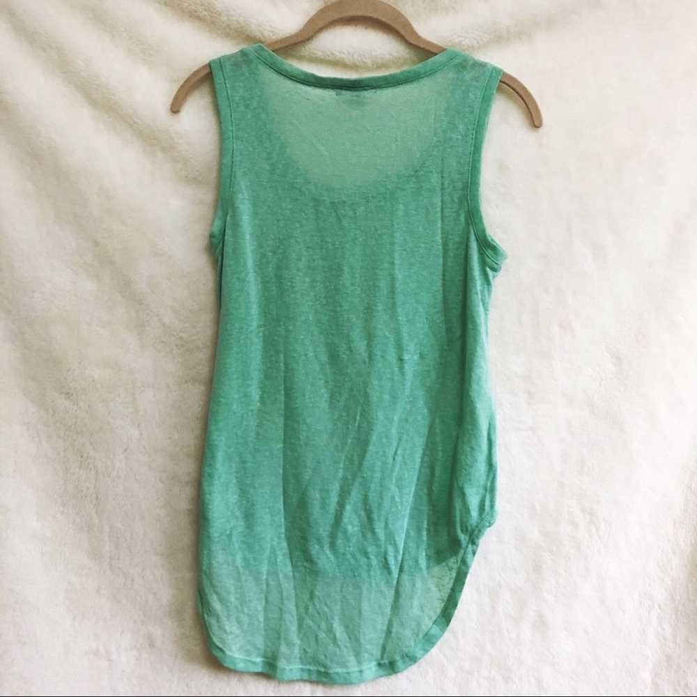 Other Edge Teal Sleeveless High Low Tank Top with… - image 7