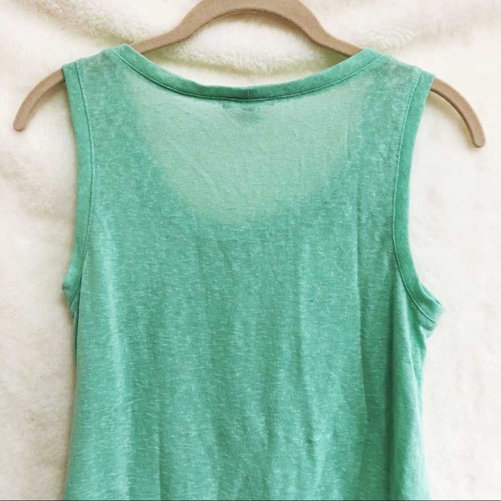 Other Edge Teal Sleeveless High Low Tank Top with… - image 8