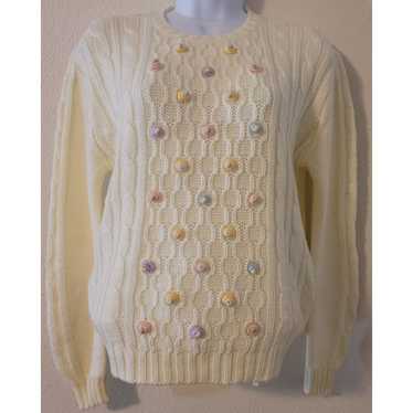 Other VTG Pronto Cream Cable Knit Women's Sweater… - image 1