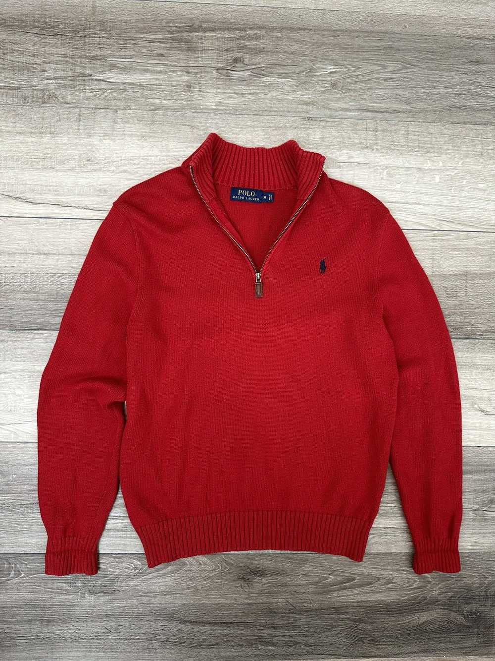 Polo Ralph Lauren Polo Ralph Lauren Red Zip Sweat… - image 1