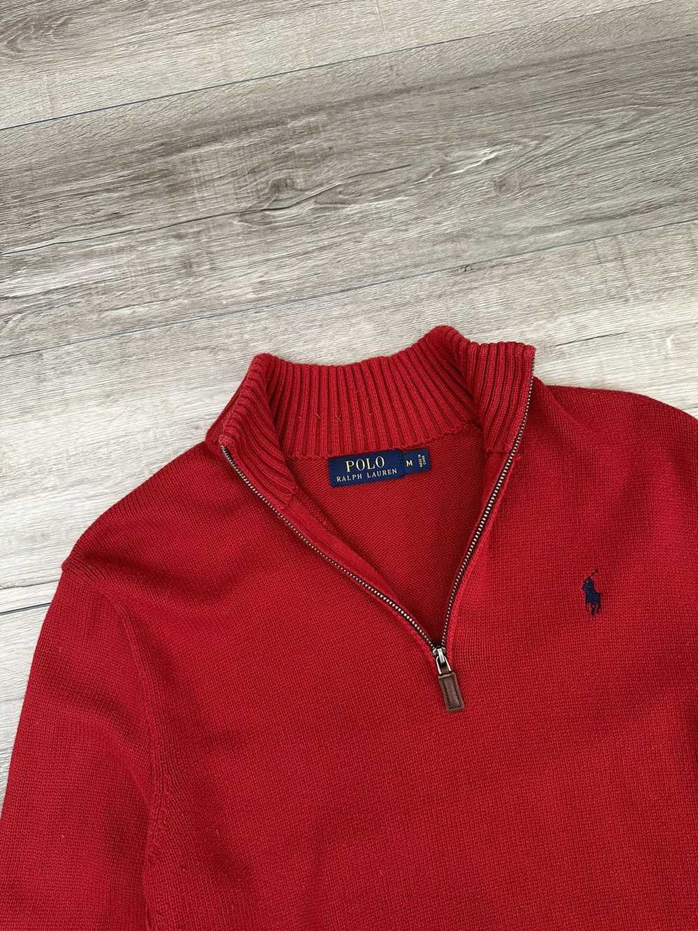 Polo Ralph Lauren Polo Ralph Lauren Red Zip Sweat… - image 2