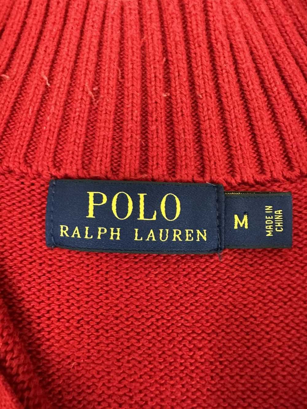 Polo Ralph Lauren Polo Ralph Lauren Red Zip Sweat… - image 5