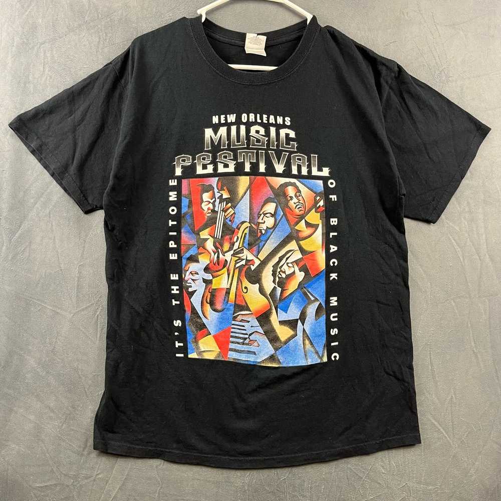 Gildan 2010 New Orleans Music Festival Shirt Grap… - image 1