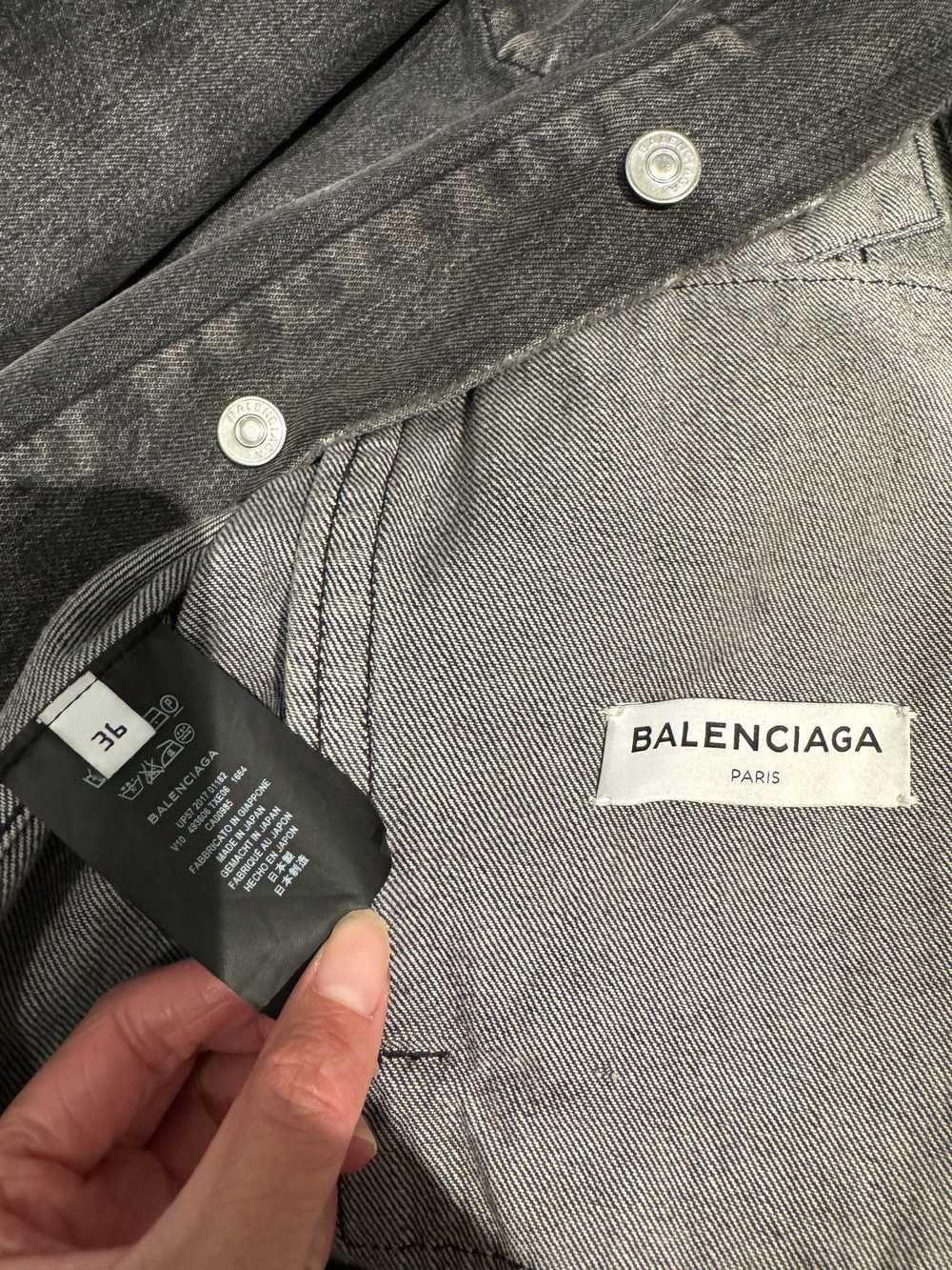 Balenciaga Balenciaga Oversized Embroidered Denim… - image 3