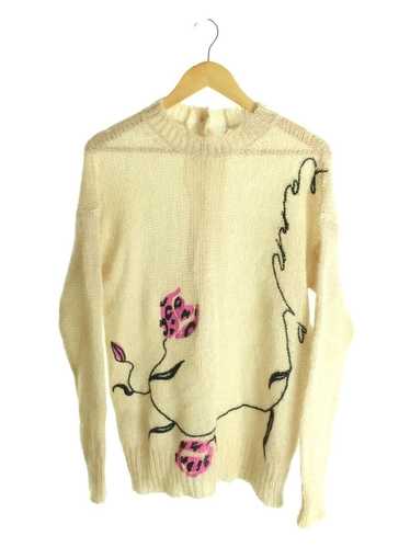 Marni Low Gauge Back Button Flower Mohair Knit Sw… - image 1