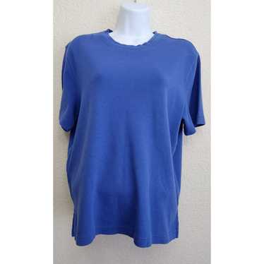 Other Westbound Petites Blue Crew Neck Short Sleev