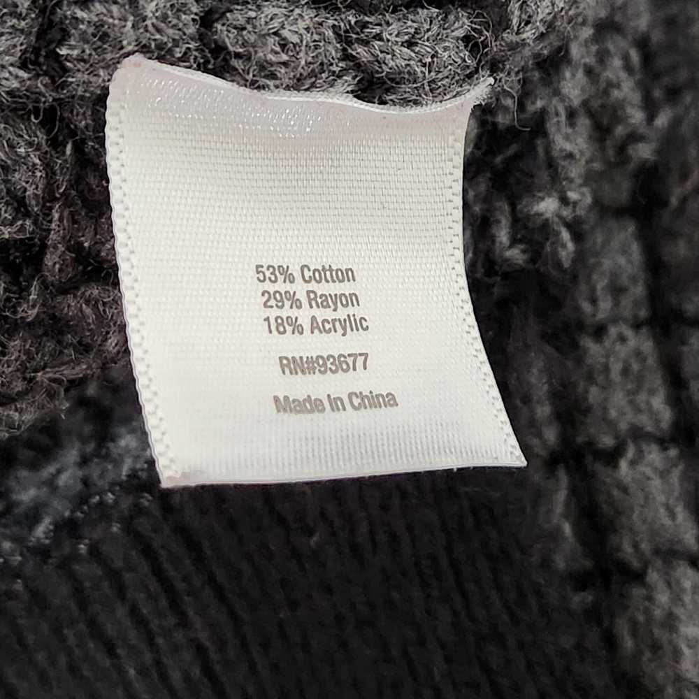 Other a.n.a Gray Knit Black Contrasting Trim Swea… - image 6