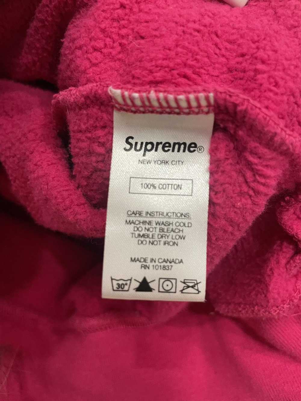 Supreme SUPREME pink/white logo hoodie ✩ - image 3